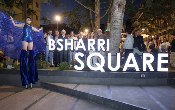 النائب ستريدا جعجع تفتتح “ساحة بشري”