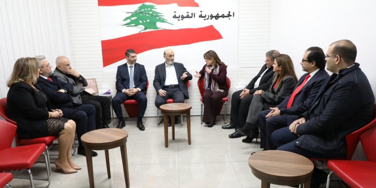 لقاء الدكتور سمير جعجع والنقابة المنتخبة لصيادلة لبنان برئاسة عبد الرحمن مرقباوي