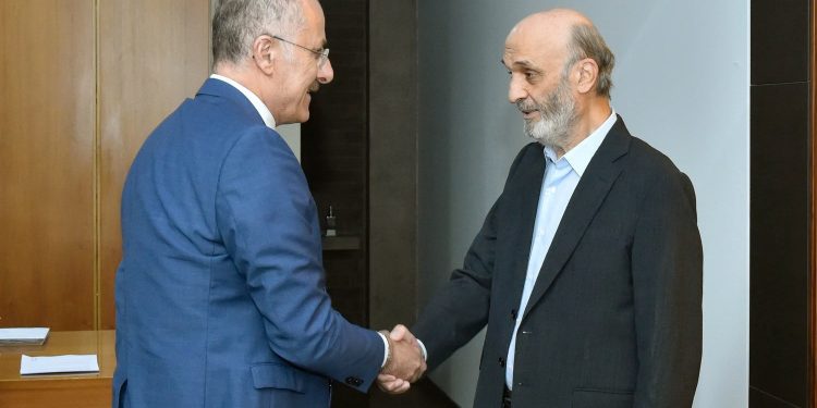 جعجع استقبل بلال عبدالله في معراب… بحث مشروع التغطية الصحية الشاملة