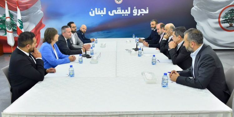 جعجع التقى مدير دائرة الشرق الأوسط وشمال أفريقيا في مؤسسة كونراد أديناور
