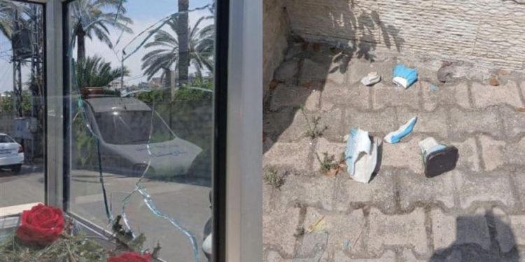 تحطيم تمثال السيدة العذراء في البرامية