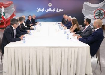 سمير جعجع ووفد من شراكة النهضة اللبنانية الأميركية